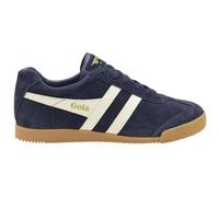 Gola Harrier Mens Suede Trainers Sneakers Shoes 7 - 12 White/Navy Lace Up Casual