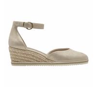 Suede Wedge Sandals champagne