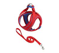 Sueded Cats Walking Vest Leash with Reflective Accent Perfectly Fit for Day and Night Adventure Reflective Puss Rope