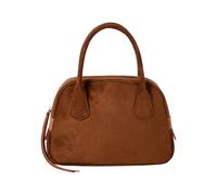 Suedes Bowling Crossbody Bag For Women Girls Korean Styles Handbag Elegant Shoulder With And Adjustable Strap Office Commuters Large Capacity