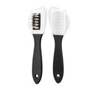 Suedes Shoe Cleaner Brush 4-Way Cleaning & Refreshing For Suedes Leather Products With Brass & Nylon Bristles 1 Brush Shoes Cleaning
