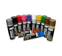 SÜDOR Spray Paint Set 12 Colours 200ml Each Quick Dry Spray Paint for Wood, Stone, Wall, Metal, Glass Ideal for Repairs, Graffiti, etc. Glossy, Spray Can, High Gloss, Spray Paint