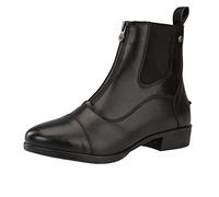 SUEDWIND FOOTWEAR Nova FZ Vegan Riding Boots - Black - 29-46 | Women's faux leather ankle boots - front zip, soft micro mesh lining, OrthoLite insole & Nova rubber sole