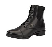 Suedwind© Nova BZ Lace Vegan Ankle Boots - Chelsea Boot - Riding Slip-On Shoe - Lacing and Zip at the back - OrthoLite© Sole - Nova Rubber Sole - Micro Lining - Skin-Friendly - Breathable, black, 8.5 UK