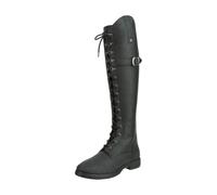 SUEDWIND Women's Leather Riding Boots Longford All Year Waterproof - Equestrian Boots - Polo Lace, YKK Zipper & Ortholite Insole - Black Or Brown - Size 36-43, blackone, 40 EU