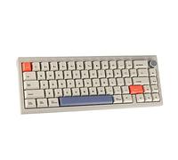 SUEHIODHY V65 V2 Wireless Hot Swap Mechanical Keyboard, 65% Gasket Mount Gaming Keyboard,with Aluminum CNC Case VIA Programmable South-Facing RGB Volume Knob for Win/Mac/Linux(Grey)