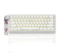 SUEHIODHY x MADLIONS MAD60 HE RGB 60% Wired Magnetic Switch Mechanical Keyboard with Adjustable Actuation, 8000 Hz Polling Rate, 16 Million Colors RGB Backlit Gaming Keyboard for PC Gamer(White)