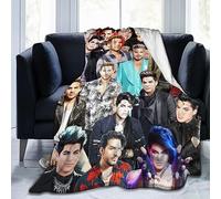 Suehome Blanket Adam Lambert Soft and Comfortable Wool Fleece Throw Blankets for Sofa Office car Camping Yoga Travel Home Decoration Cozy Plush Beach Blanket Gift