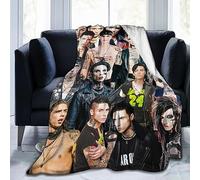 Suehome Blanket Andy Biersack Soft and Comfortable Wool Fleece Throw Blankets for Sofa Office car Camping Yoga Travel Home Decoration Cozy Plush Beach Blanket Gift