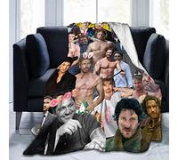 Suehome Blanket Gerard Butler Soft and Comfortable Wool Fleece Throw Blankets for Sofa Office car Camping Yoga Travel Home Decoration Cozy Plush Beach Blanket Gift