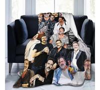 Suehome Blanket Jeffrey Dean Morgan Soft and Comfortable Wool Fleece Throw Blankets for Sofa Office car Camping Yoga Travel Home Decoration Cozy Plush Beach Blanket Gift