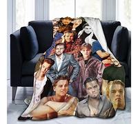 Suehome Blanket Leonardo Dicaprio Soft and Comfortable Wool Fleece Throw Blankets for Sofa Office car Camping Yoga Travel Home Decoration Cozy Plush Beach Blanket Gift