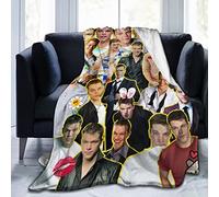 Suehome Blanket Matt Damon Soft and Comfortable Wool Fleece Throw Blankets for Sofa Office car Camping Yoga Travel Home Decoration Cozy Plush Beach Blanket Gift