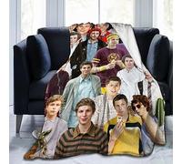 Suehome Blanket Michael Cera Soft and Comfortable Wool Fleece Throw Blankets for Sofa Office car Camping Yoga Travel Home Decoration Cozy Plush Beach Blanket Gift