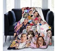 Suehome Blanket Millie Bobby Brown Soft and Comfortable Wool Fleece Throw Blankets for Sofa Office car Camping Yoga Travel Home Decoration Cozy Plush Beach Blanket Gift