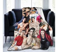 Suehome Blanket Nick Jonas Soft and Comfortable Wool Fleece Throw Blankets for Sofa Office car Camping Yoga Travel Home Decoration Cozy Plush Beach Blanket Gift