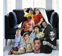 Suehome Blanket Patrick Dempsey Soft and Comfortable Wool Fleece Throw Blankets for Sofa Office car Camping Yoga Travel Home Decoration Cozy Plush Beach Blanket Gift