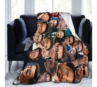 Suehome Blanket Robert Downey Jr Soft and Comfortable Wool Fleece Throw Blankets for Sofa Office car Camping Yoga Travel Home Decoration Cozy Plush Beach Blanket Gift