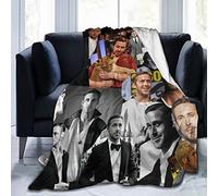 Suehome Blanket Ryan Gosling Soft and Comfortable Wool Fleece Throw Blankets for Sofa Office car Camping Yoga Travel Home Decoration Cozy Plush Beach Blanket Gift
