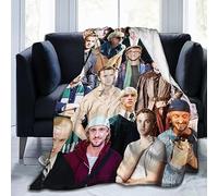 Suehome Blanket Tom Felton Soft and Comfortable Wool Fleece Throw Blankets for Sofa Office car Camping Yoga Travel Home Decoration Cozy Plush Beach Blanket Gift