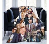 Suehome Blanket Tom Hiddleston Soft and Comfortable Wool Fleece Throw Blankets for Sofa Office car Camping Yoga Travel Home Decoration Cozy Plush Beach Blanket Gift