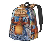 Suehome Grizzy and Lemming Backpack Laptop Daypack School Shoulders Bookbag Girls Boys Travel Bookbag