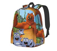 Suehome Grizzy & Lemmin-gs Backpack Laptop Daypack School Shoulders Bookbag Girls Boys Travel Bookbag