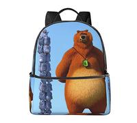 Suehome Grizzy & Lemming Backpack Travel Book Bag Hiking Daypack Laptop Rucksack Shoulders Satchel For Boys Girls