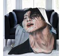 Suehome Jungkook Jeon Jung Kook Soft and Comfortable Warm Throw Blanket Beach Blanket Picnic Blanket Fleece Blankets for Sofa,Office Bed car Camp Couch (50"x40")