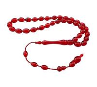 Sükrü Baba 33 Handmade Tesbih Islamic Prayer Rosary Faturan Misbaha Amber Prayerbeads Bakalite Tasbeeh Tasbih Sistemli Turkish Kehribar Amber Red