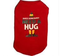 SUEOSU Christmas Dog Shirts for Pet Clothes Soft Breathable Puppy Shirts Printed Pet T-Shirt Puppy Dog Christmas Cosplay Xmas Pet Apparel Dog Gift for Small Medium Large Dogs and Cats (Large, RED-1)