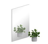 SUEOUX 40×30cm Self Adhesive Mirrors Sheets A4 Thickened Acrylic Mirror Tiles Adhesive 2.5mm Wall Adhesive Mirror Large High Clear Mirror for Bathroom, Bedroom, Door etc