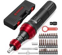 SUERCUP 10-60 in.lb Torque Screwdriver, 1/4" Torque Screwdriver 36 PCS Set with T-bar, Hex, Torx, and Phillips S2 Bits,Torque Wrench Screwdriver for Gunsmithing, DIY, Scope and Car, Bike Mounting