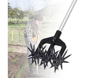 Suerthy Garden Tiller, Adjustable Cultivator & Rotavator to Break Up Soil for Lawn, Vegetable Patch & Allotment, for Lawn, Vegetable Patch & Allotment