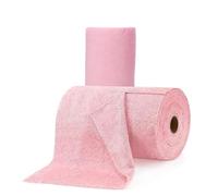 SuerZaro Microfiber Cleaning Cloth 40 Pack, Reusable Paper Towels Wet & Dry Cleaning Cloth 10" X 10", Kitchen Cleaning Wipes Lint Free Rags, Microfiber Towels For Cars 2 Roll (Microfiber, Pink)