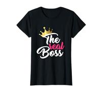 süß Valentins-Geschenk für sie Frau Real boss Chef Partner T-Shirt