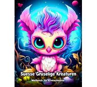 Suesse Gruselige Kreaturen - Malbuch für Erwachsene: Niedliche und lustige Ausmalbilder mit bezaubernden Kreaturen, süßen gruseligen Monstern und mehr - zur Entspannung und Stressbewältigung