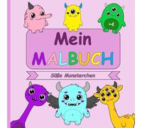 Süße Monsterchen - Malbuch für Kinder ab 4 Jahren | 40 liebevoll gestaltete Ausmalbilder für kleine Künstler (JBMS - Malbücher für Kinder)