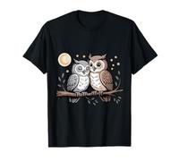 Süßes Eulen Vogel Eule Paar Liebe T-Shirt