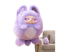 Süßes Stofftier - Plüsch Tasche - Cartoon-Plüschfigur- - Weiches Pvc Plüschspielzeug Mit Bunter Kugeloptik Und Schultergurt Zum Sammeln Und Verschenken | Für Zuhause Reisen Kinder Deko
