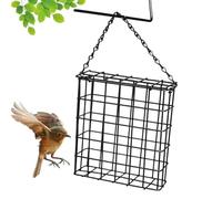 Suet Feeder Wild Birds Wire Metal Cage Feeder for Suet | Woodpecker Feeder Single Suet Cake Feeders for Outside Garden Balcony