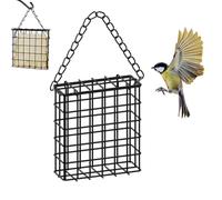 Suet Feeders for Outside Hanging, 5x5x1.8inch Suet Cage Suet Cakes for Wild Birds, Single Suet Cake Bird Feeders, Outdoor Garden Cages