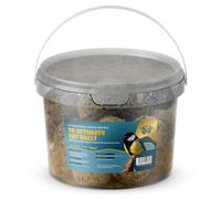 Suet Shop - 30 Ultimate Suet Fat Balls, 3kg Tub - High Energy Bird Food with Human Grade Beef Tallow, Peanuts & Black Sunflower Seeds - All-Season Fat Balls for Wild Birds - Manufactured In The UK