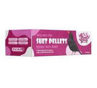 Suet Shop - Peanut & Berry Flavoured Suet Pellets, 12.55kg Bulk Wild Bird Food - Enriched with Human Grade Beef Tallow, High in Energy & Protein - All-Season Bird Feed - Manufactured In The UK