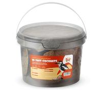 Suet Shop - Suet Coconut Halves, 10 Pack - Natural Hanging Bird Feeders - Enriched with Human Grade Beef Tallow, High in Essential Energy & Protein - All-Season Bird Feed - Manufactured In The UK