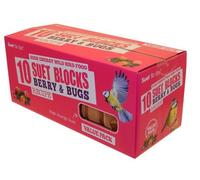 Suet To Go - Bird Suet Block Value Pack Berry & Bugs x Size: 300 Gm x Size: 10 Pack