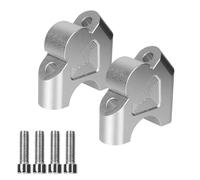 SUEVAS Handlebar Riser Clamp For BMW For R1200GS For R1250GS For Adventure GS 1200 1250 R1250RS R1200R Motorcycle Handlebar Riser Lift Back Move Lifter Handlebar Bar Risers(Silver)