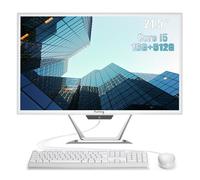 suevery 21.5 Inch All-in-One PC Desktop, Core i5 16GB RAM 512GB SSD, 22" FHD 1080P Display Computer, WiFi 6 HDMI USB, HD Webcam, Compact AIO for Home Office Business Daily Use with Keyboard & Mouse