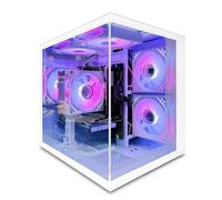 suevery Desktop Computers,16G RAM,512GB NVMe SSD,Core i5-12400F,RTX 3050 6G,Prebuilt Gaming PC,Tower Computer Gamer,Work,VR,4K,Home and Business WiFi 6 White