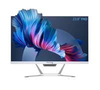 suevery Prebuilt All in One PC 24" FHD Screen AMD Ryzen5 3.7G(UP to 4.2Ghz) 512G SSD DDR4 16G RAM 1080P KB&Mouse White Business Office Home AIO Desktop Computer Gaming PC